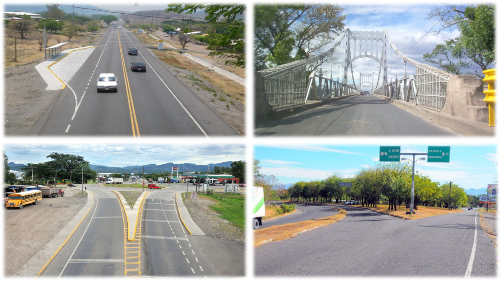 Carretera CA-1 Amatillo - Jicaro Galan - Choluteca - El Espino Frontera Honduras Nicaragua