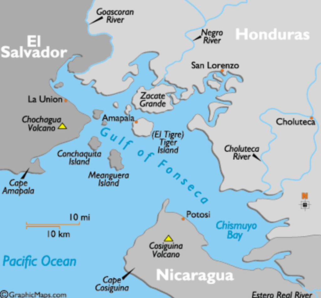 Golfo de Fonseca Mapa